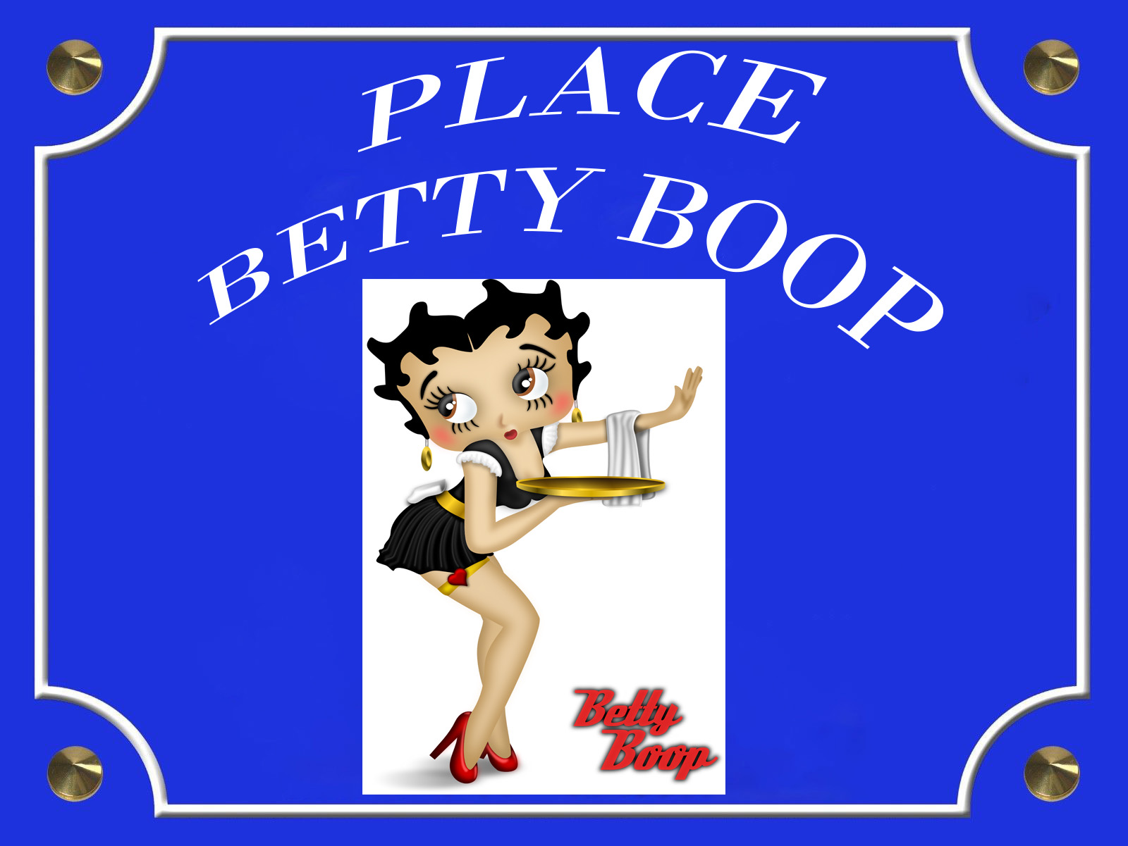 PLACE BETTY BOOP SERVEUSE
