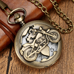 Montre-De-poche-Quartz-en-Bronze-creux-Antique-motif-3D-pour-moto-autov-lo-collier-pendentif