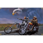 Bannière vintage extrait du film Easy Rider