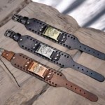 Bracelet Cuir Viking Loup