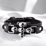 Taille 16 à 19 cm  Matière cuir et acier inoxydable