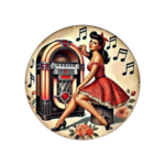 Magnet Rétro Juke-Box Pin-up