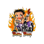 Betty Boop Motard Magnet Frigo