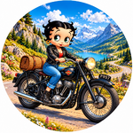 Betty Boop en Moto Magnet