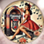 Magnet Rétro Juke-Box Pin-up