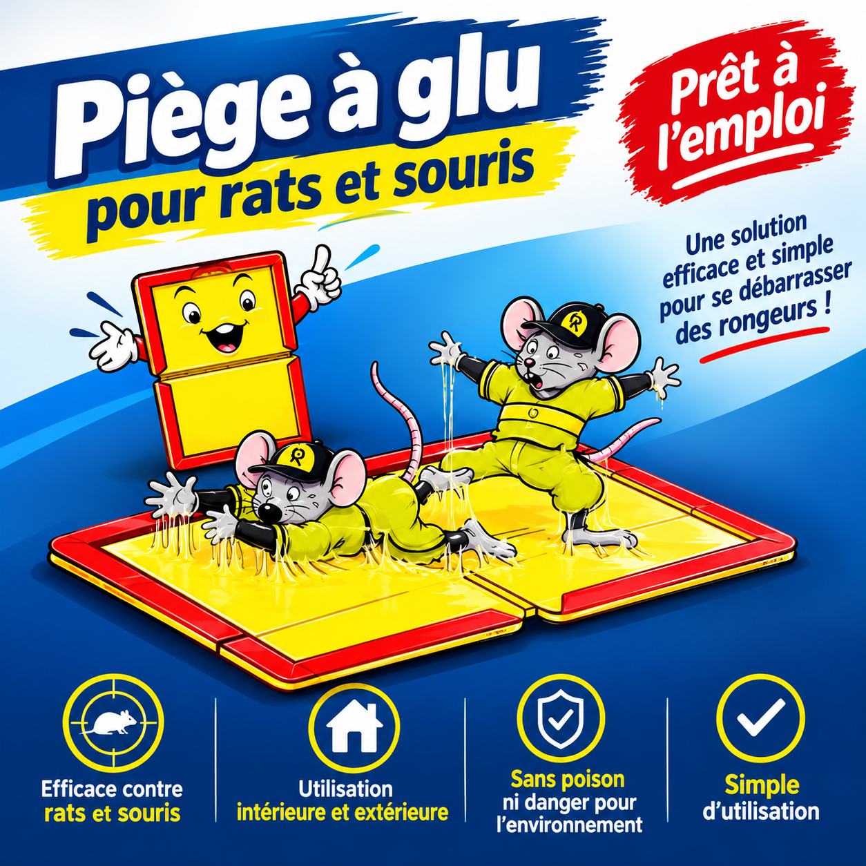 Piège à glu pour rats et souris leaderbazar 1