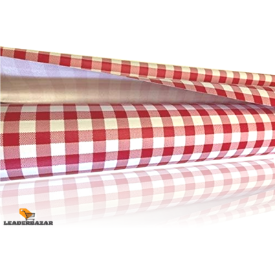 ROULEAU DE TOILE CIR2R DE 20 METRES VICHY ROUGE