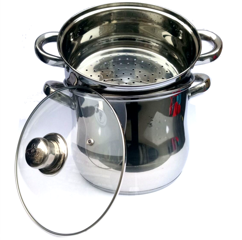 Couscoussier 6 litres en inox tout feux - Ustensile de cuisine/Couscoussier  - leaderbazar