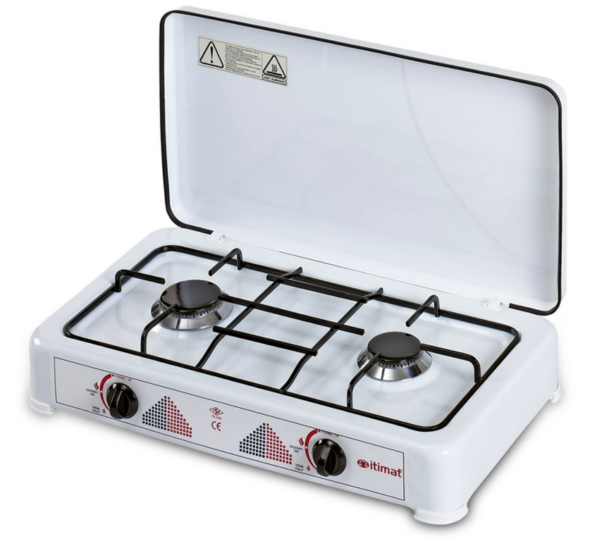 Plaque de Cuisson 2 feux au gaz butane Ustensile de cuisine/Réchaud à