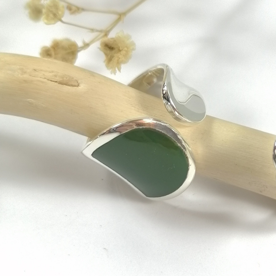 Bague Goutte kaki