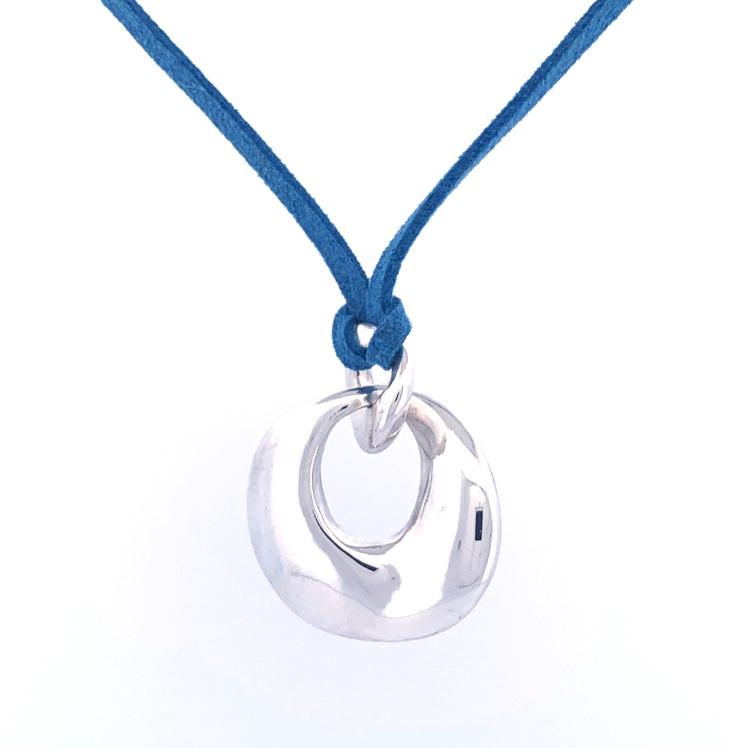 pendentif electroformé cercle incurve HALO