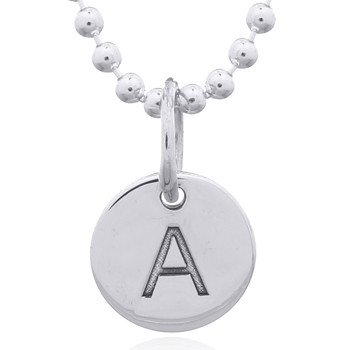 Pendentif Initiale A en Argent - Le Bijou Personnalisé qui Vous Ressemble