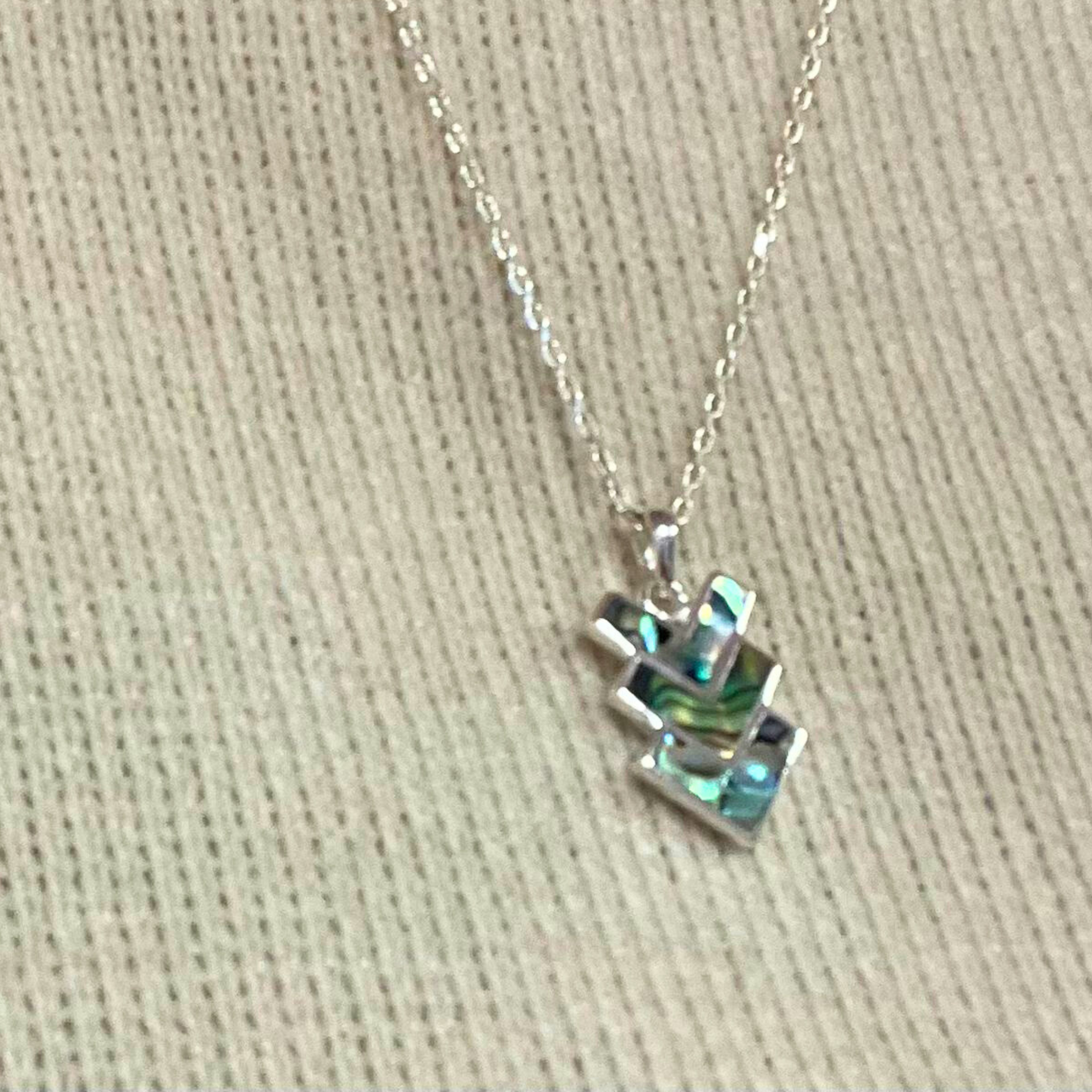 pendentif abalone graphiquene argent g