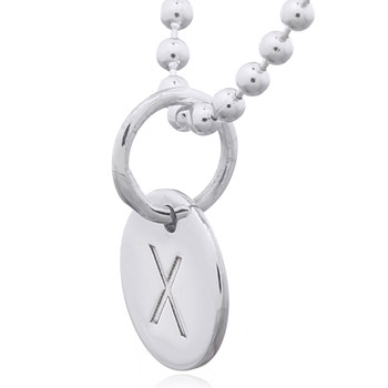 Pendentif-gravé- Initiale-_X_ argent 925 (2)