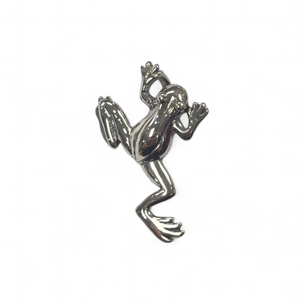 Pendentif Grenouille Violon Métal Doré Sur Cordon Noir - Collier Animal