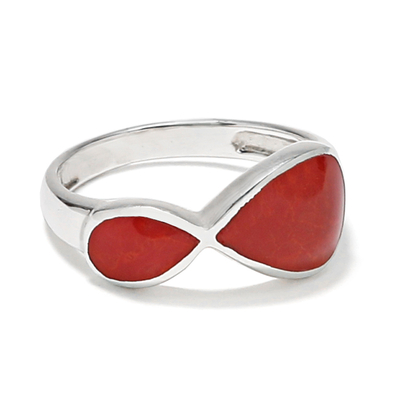 Bague-infini rouge