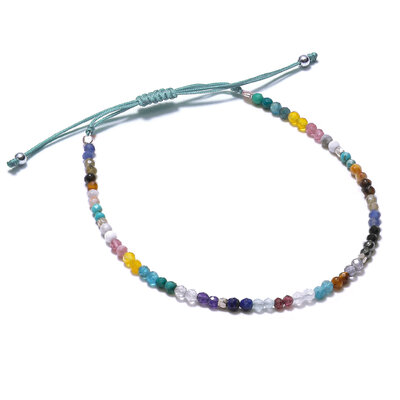 Bracelet femme coulissant pierres naturelles lien bleu Harmonie (2)