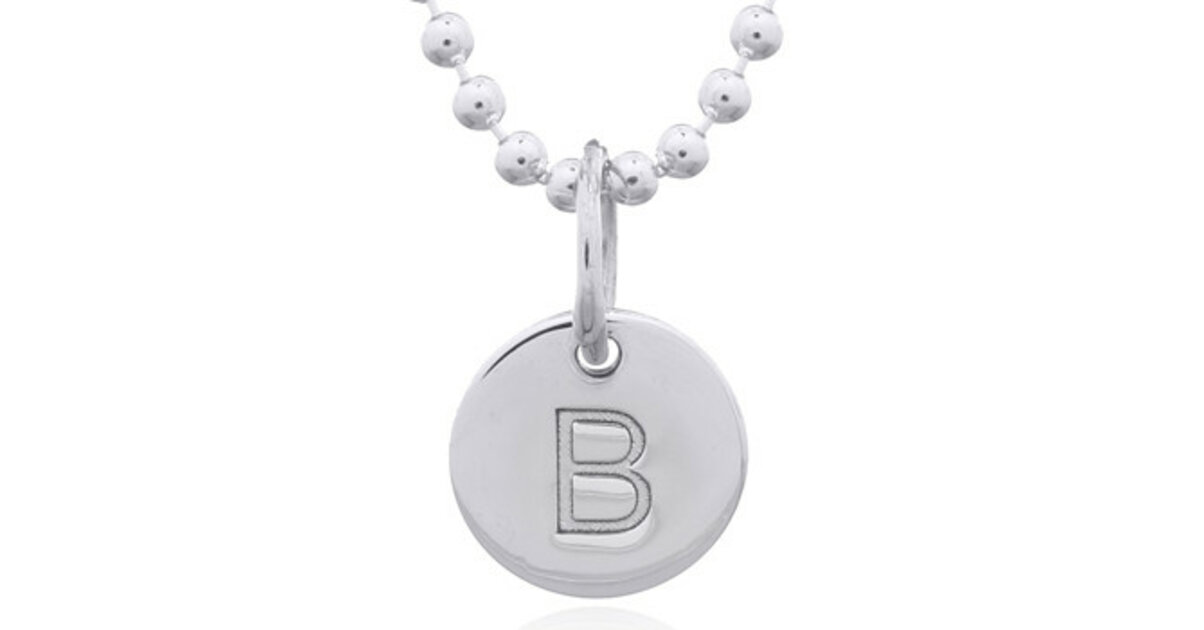 Pendentif Lettre Initiale En Argent Massif 925/1000 - Au Choix - Avec Zirconia Cubique - Neuf
