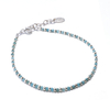 Bracelet femme pierres naturelles bleues et argent avec fermoir YAZ (3)