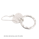 Arrière de la boucle doreille