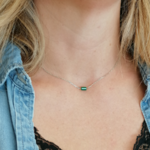 collier pastille vert