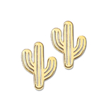 Boucles d'oreilles cactus doré