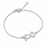 Bracelet chat argent