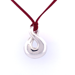 Pendentif Goutte Infini Argent - Bijou en argent mass 925 électroforméDino