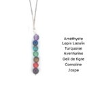 pendentif pierres naturelles chakra