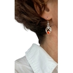 Boucles oreilles Spirale Orange