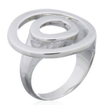 Bague en argent cercles concentriques ELOIZ