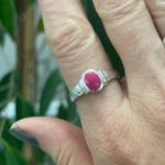 Bague argent rose espoir