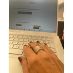 bague argent florale Siane