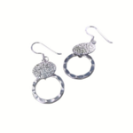 Boucles d'oreilles texturées argentDesign sans titre