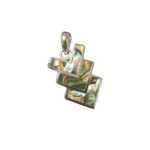 pendentif graphique argent abalone