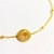 Bracelet souple acier doré LEO