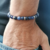 bracelet homme bleu sodalite