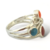 Bague argent et couleurs