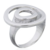 Bague en argent cercles concentriques ELOIZ