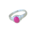 Bague espoir argent rose