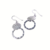 Boucles d'oreilles texturées argentDesign sans titre