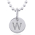pendentif gravé-Initiale-_W_-argent 925