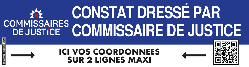 ETIQ PERSONNALISABLE COMMISSAIRES