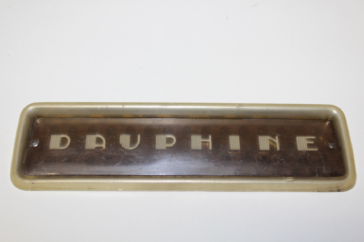 logo,insigne tableau de bord RENAULT DAUPHINE RENAULT autopieces