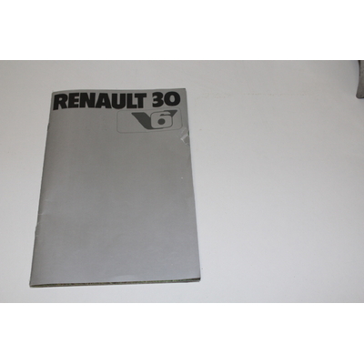 livret publicitaire RENAULT 30 V6