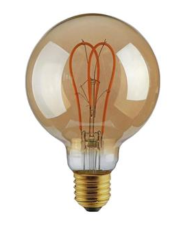 ampoule LED filament déco G125 Gold