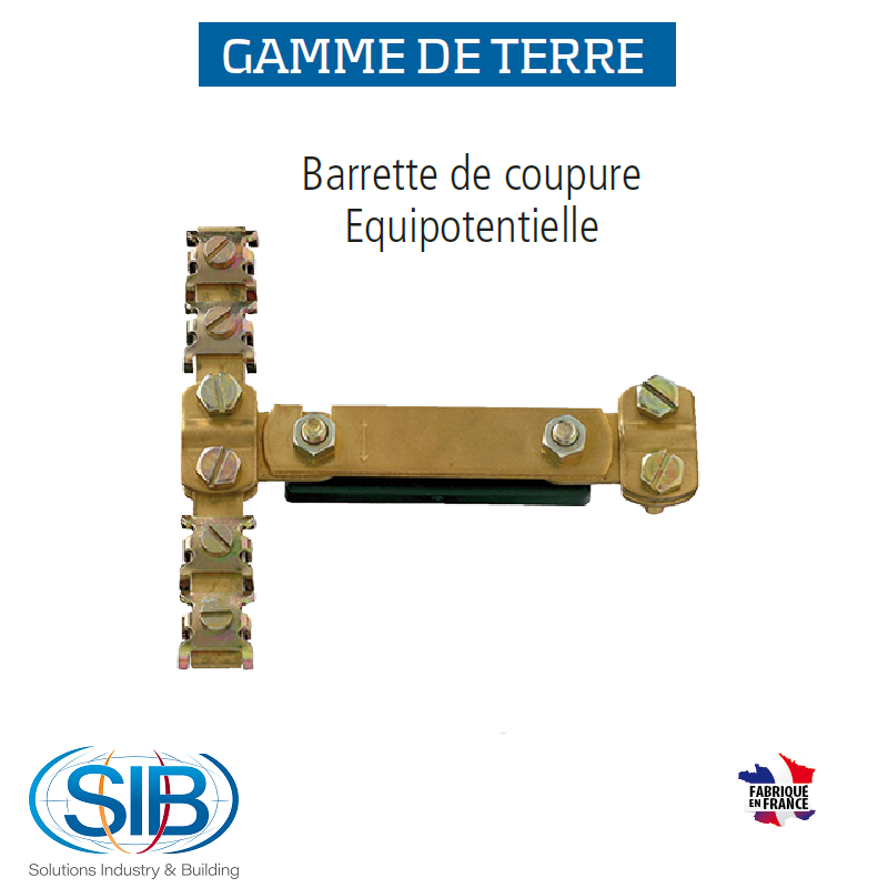 Barrette de coupure de terre équipotentielle