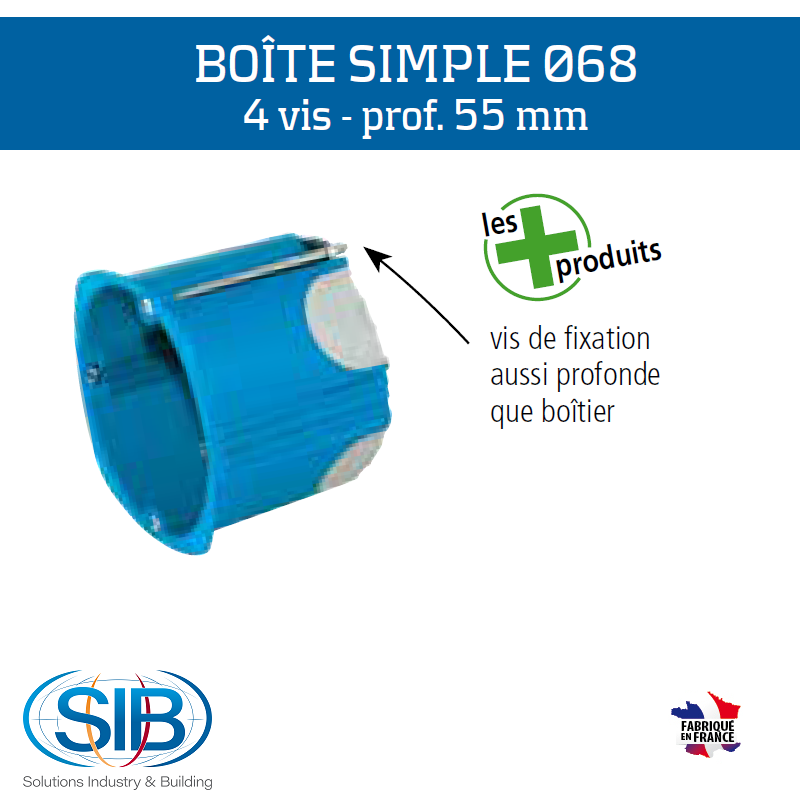 Boite d\'encastrement BBC Simple - Profondeur 55mm