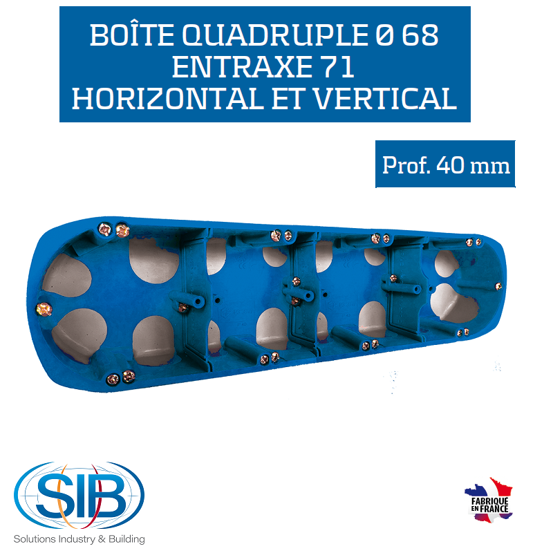 Boite BBC quadruple profondeur 40 P34971