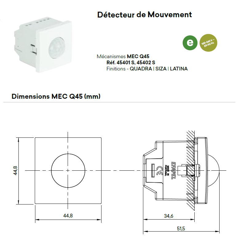 45401 45402 dimensions